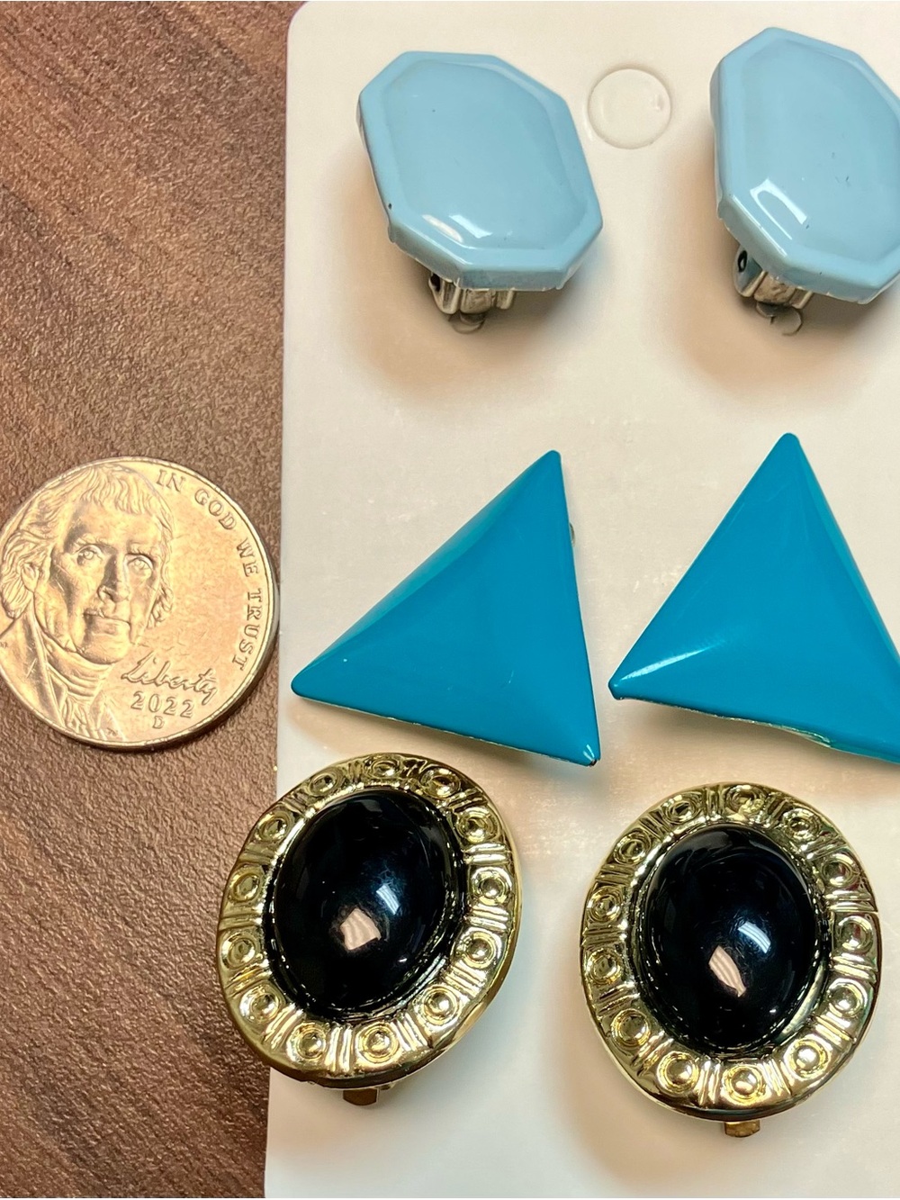 Antique clip on earrings